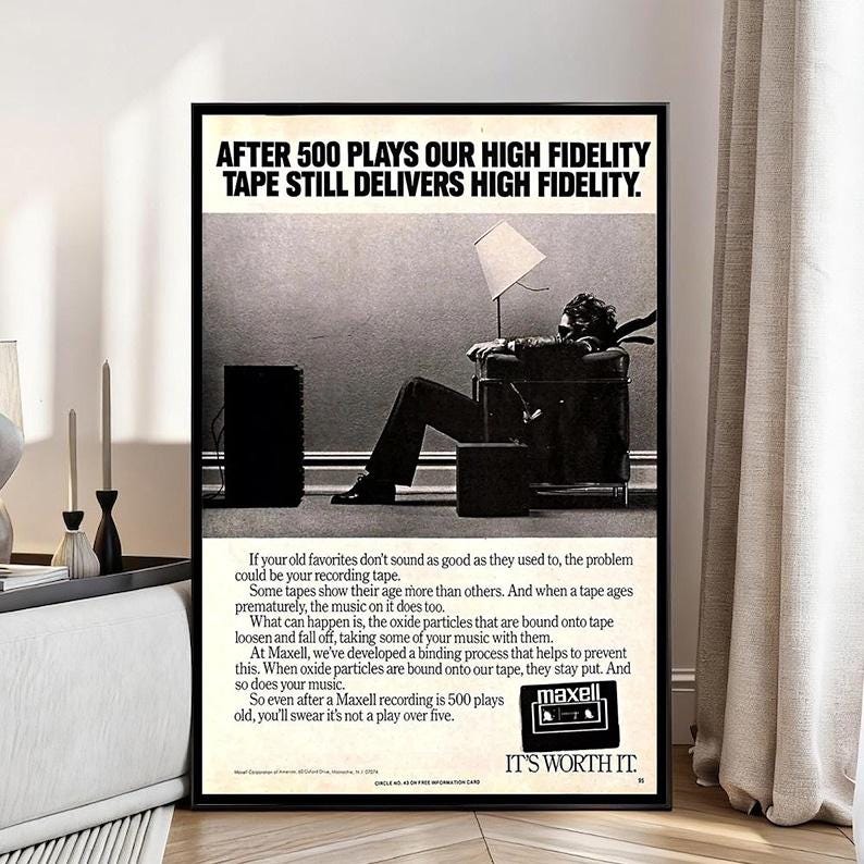 Maxell blown away poster - Etsy 日本