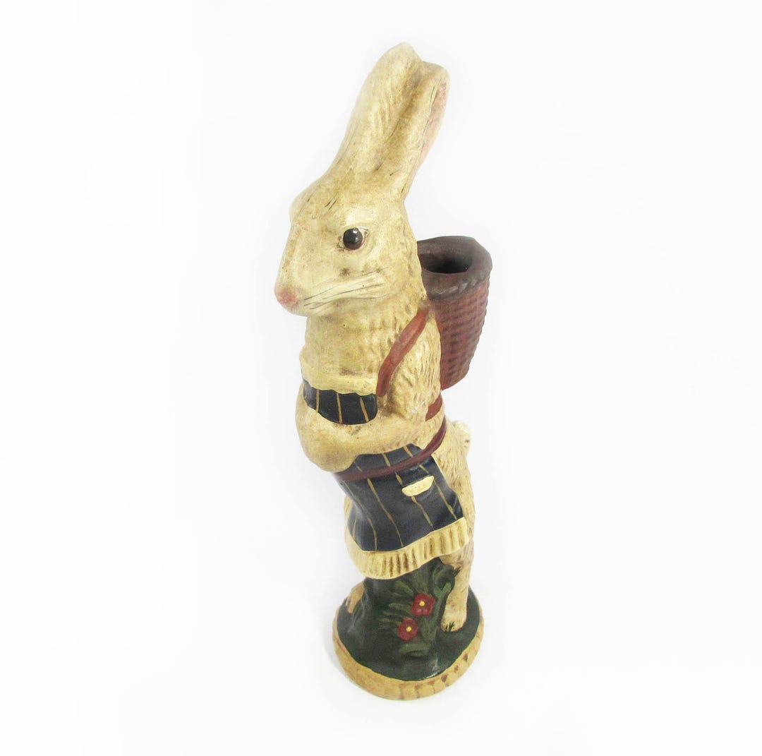 Walnut Ridge Rabbit Walnut Ridge Collectibles Vintage Chalkware Rabbit With Basket 11 ...