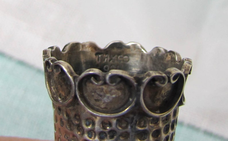 Ornate Sterling Silver Thimble TAXCO .925 Sewing Thimble