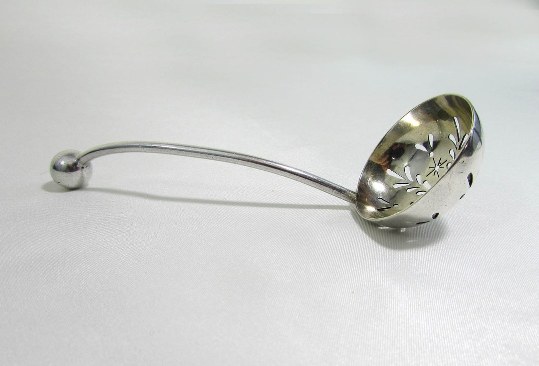 Vintage Olive Scoop Spoon Reticulated & Curved 5.5 Etsy