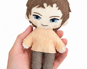 Custom Felt Doll from Photo, Personalized Felt Doll from Photo, Custom Plush Doll, Handmade Gift for Couple, Best Friend Gift