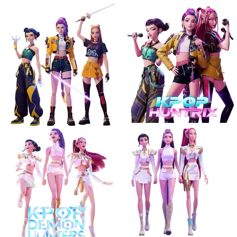 Kpop Demon Hunters PNG Bundle Huntrix Mira Rumi Zoey Clipart Anime Kpop Demon Hunters PNG Bundle Huntrix Mira Rumi Zoey Clipart Anime