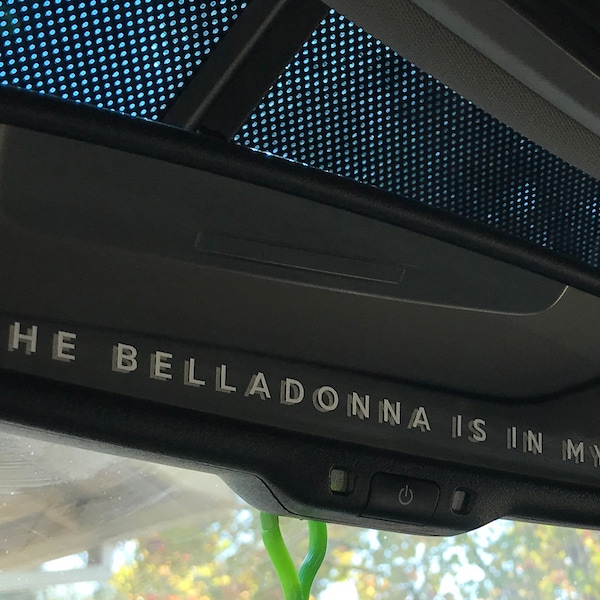 The belladonna is in my bag decal, car decal, yeti decal, laptop decal, practical magic decal, witchy decal, owens women