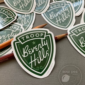 Troop Beverly Hills sticker, VSCO sticker, water bottle sticker, 90s sticker, laptop sticker, car decal, retro sticker