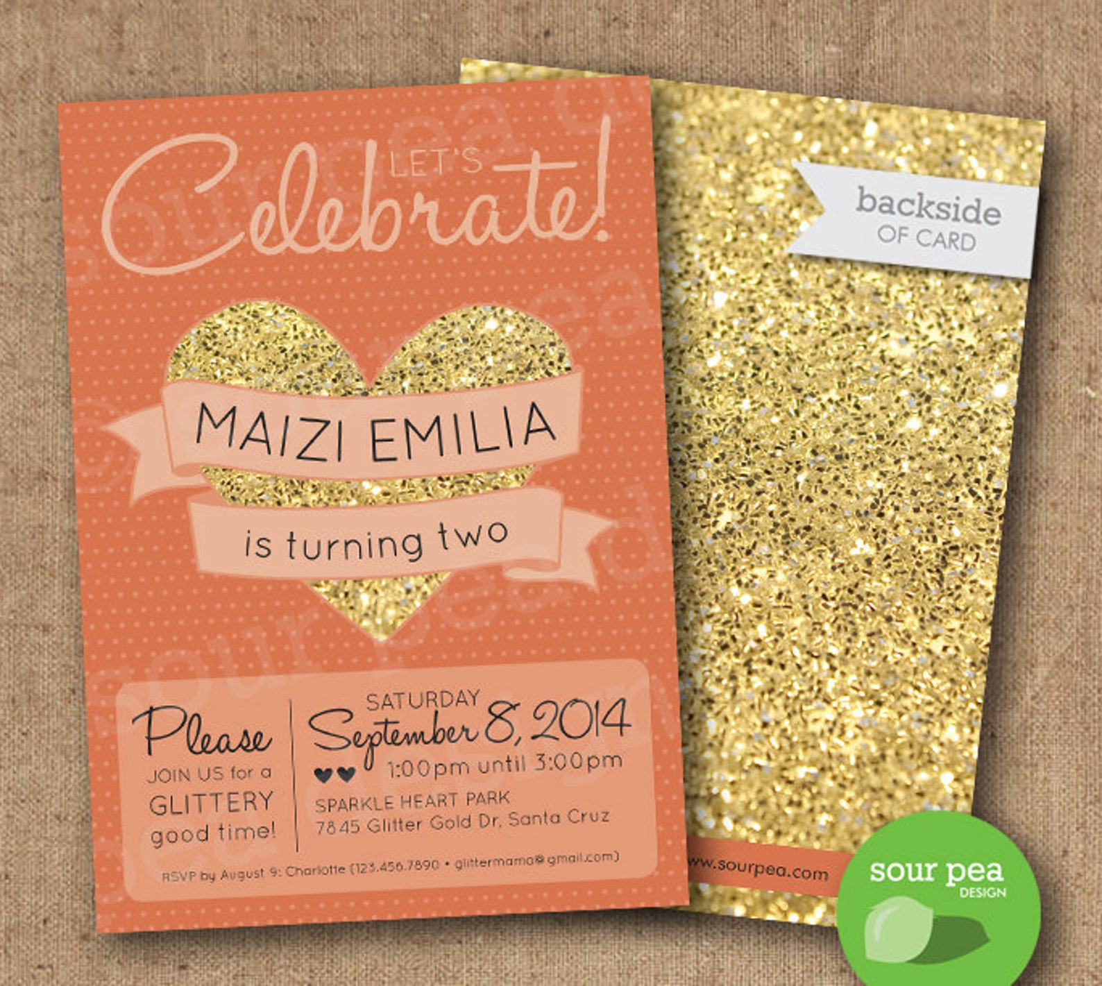 Birthday Invitation Custom DIY Printable Invitation Glitter Etsy