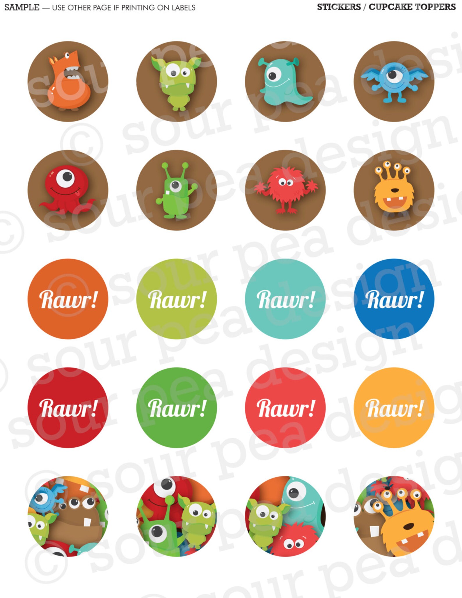 INSTANT DOWNLOAD: DIY Printables Party Pack Monster Party - Etsy