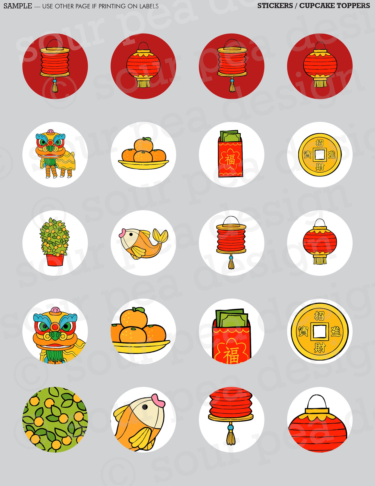 INSTANT DOWNLOAD: DIY Printables Party Pack Chinese New Year | Etsy