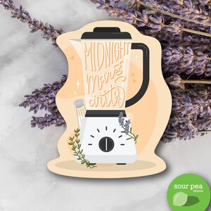 Quote sticker, VSCO sticker, water bottle sticker, laptop sticker, car decal, practical magic sticker, witchy sticker, midnight margaritas