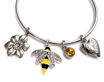 FOR the LOVE of BEES Charm Bracelet