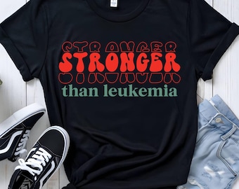 Stronger Than Leukemia SVG, Blood Cancer Awareness Ribbon, Sublimation Design (Digital Download)