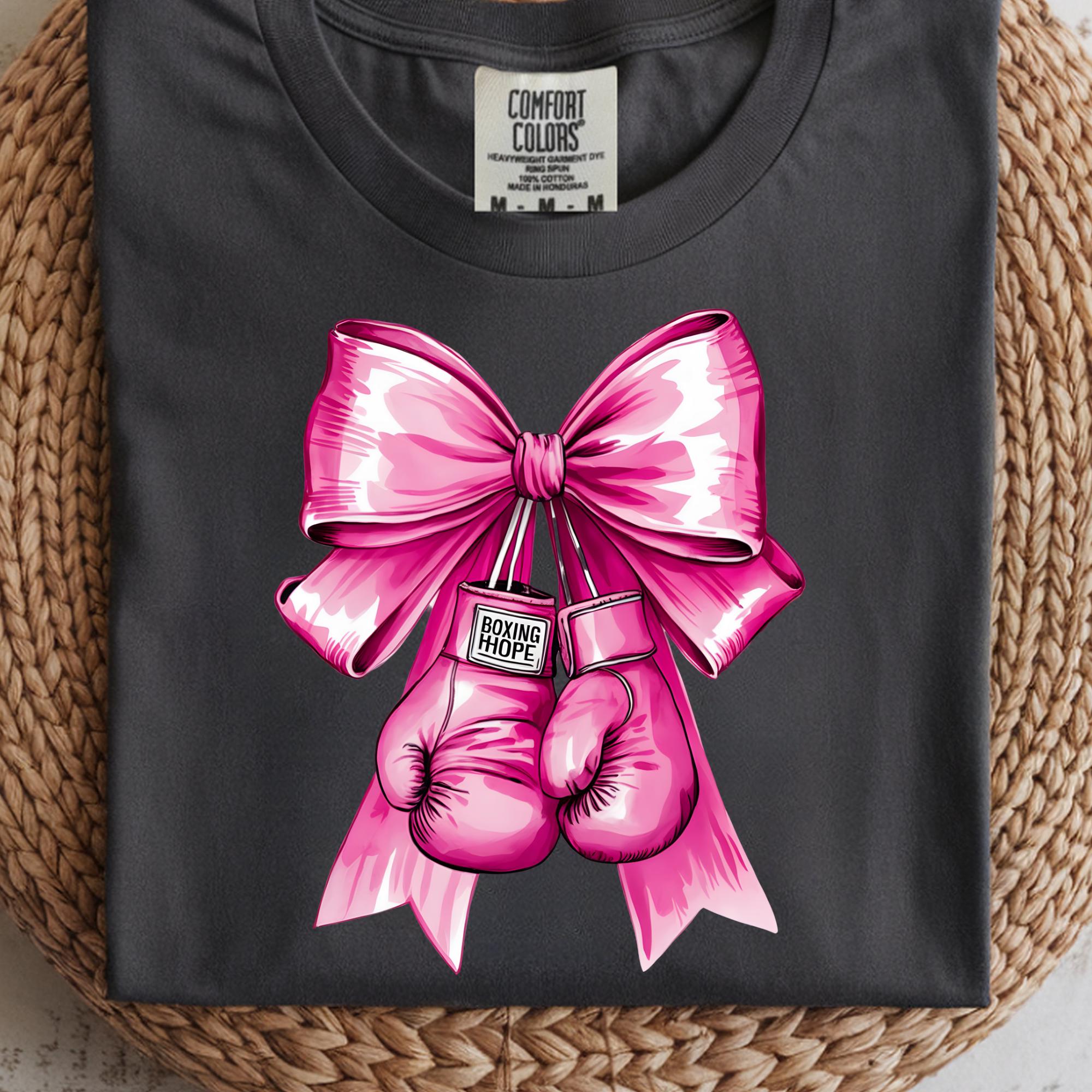 Pink Ribbon Boxing Gloves PNG: Breast Cancer Awareness Fighter (digital ...