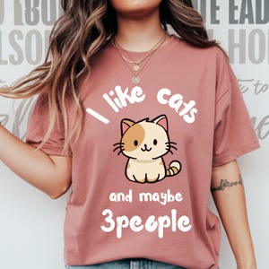 I Like Cats and Coffee PNG, Funny Cat Lover Gift, Vintage Cat Tee Design, Coffee Addict Introvert Humor