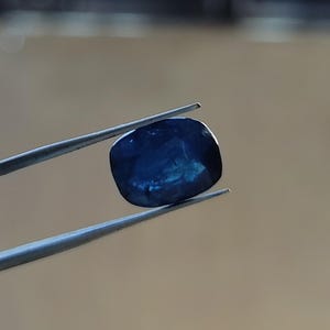 Certified Loose Natural Sapphire, Dark Blue Sapphire, Cushion Cut Sapphire, Kashmir Sapphire, Rare Sapphire, Sapphire Weight- 4.20 Carat