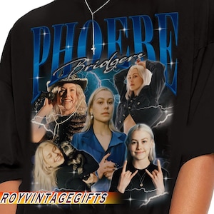 Phoebo Bridgers t-shirt unisex för män och kvinnor | Grafisk t-shirt | 90-talsstil gotisk t-shirt | Cool topp | Fankonst-inspirerad t-shirt