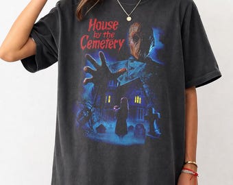 House by the Cemetery T-shirt horrorfilm, vintage T-shirt met grafische print jaren 80