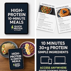 High-Protein 10-Minute Meals (ebook, magazine-style PDF)