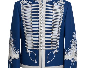 Military Hussar Jacket : Napoleonic Wool jimi hendrix jacket Steampunk pelisse tunic uniform