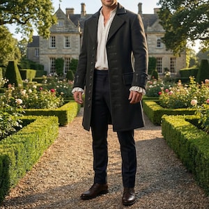 Abrigo de lana pirata del Capitán Garfio para disfraces y cosplay de Halloween