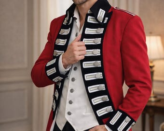 Napoleonic French Military Uniform Imperial Officer Frock Historical Coat