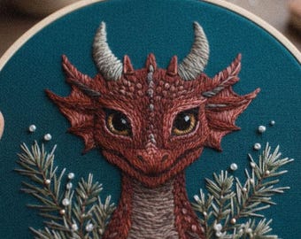 Dragon Embroidery Pattern – Hand Embroidery PDF