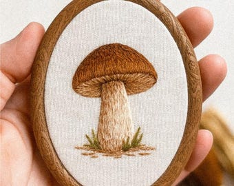 Mushroom Embroidery Pattern – Hand Embroidery PDF