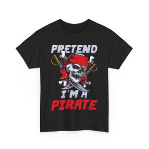 Funny Halloween Pirate T-Shirt: Costume Party Tee, Gift for Kids & Teens