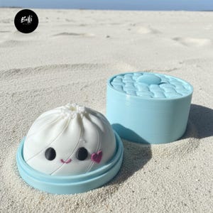 Fichier STL d'un jouet anti-stress en forme de ravioli | Jouet de bureau imprimable en 3D (Téléchargement numérique)