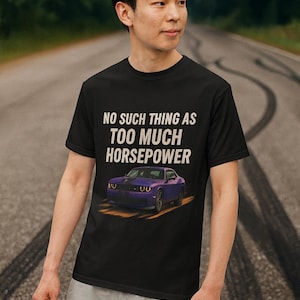No Such Thing As To Much Horsepower - Unisex garment-dyed heavyweight t-shirt