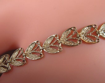 Estate Jewelry - ELEGANT "Rare" Vintage 14KT Beverly Hills Gold Bracelet  -  14KT Filigree Bracelet - Filigree 14kt Gold Bracelet