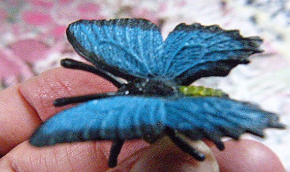 Vintage Blue Butterfly Tack - BUT-17 - Butterfly … - image 1
