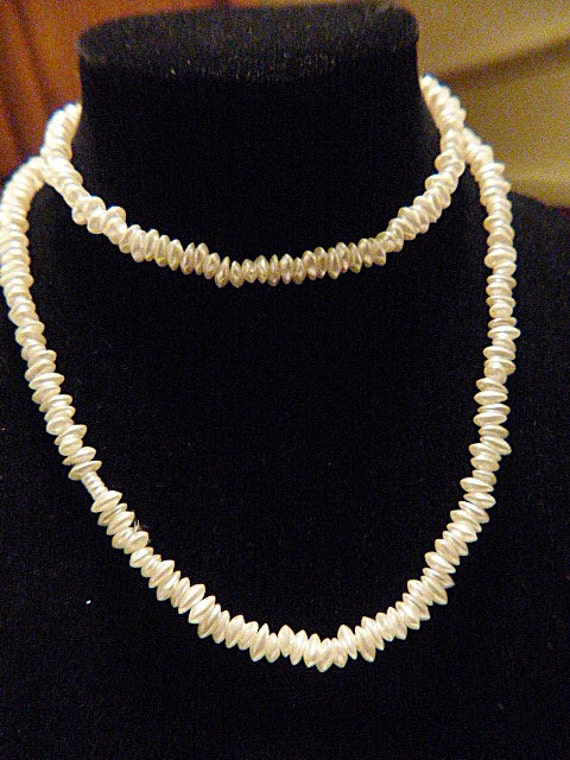 Vintage 36" Pearl Necklace - N-307 - Vintage Pear… - image 1