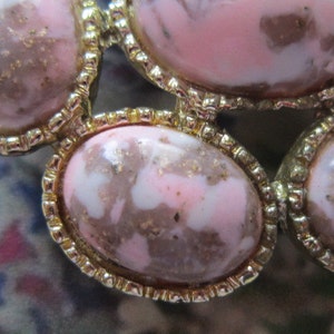 Vintage Speckled Pink and Grey Brooch image 3