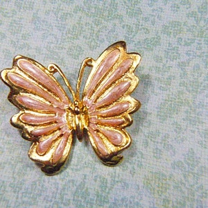 Vintage AAI Gold and Enamel Butterfly Brooch - BUT-128 - AAI Butterfly Brooch - Butterfly Enamel Butterfly Brooch