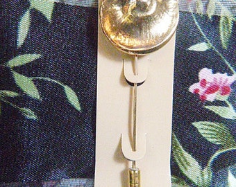 Vintage Gold Stick Pin en diseño de sombrero - BR-566