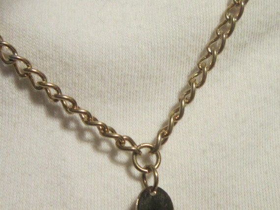 Vintage Gold Tassle and Chain Necklace - image 3