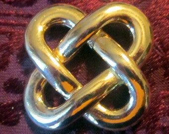 Vintage Gold Knot Brooch