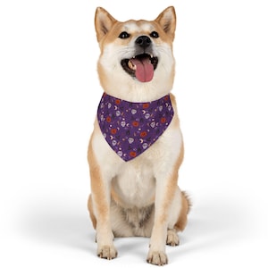 Halloween Pet Bandana Collar, Spooky Dog Accessory for Fall Festivities, Cute Costume for Pets, Pet Gift for Halloween