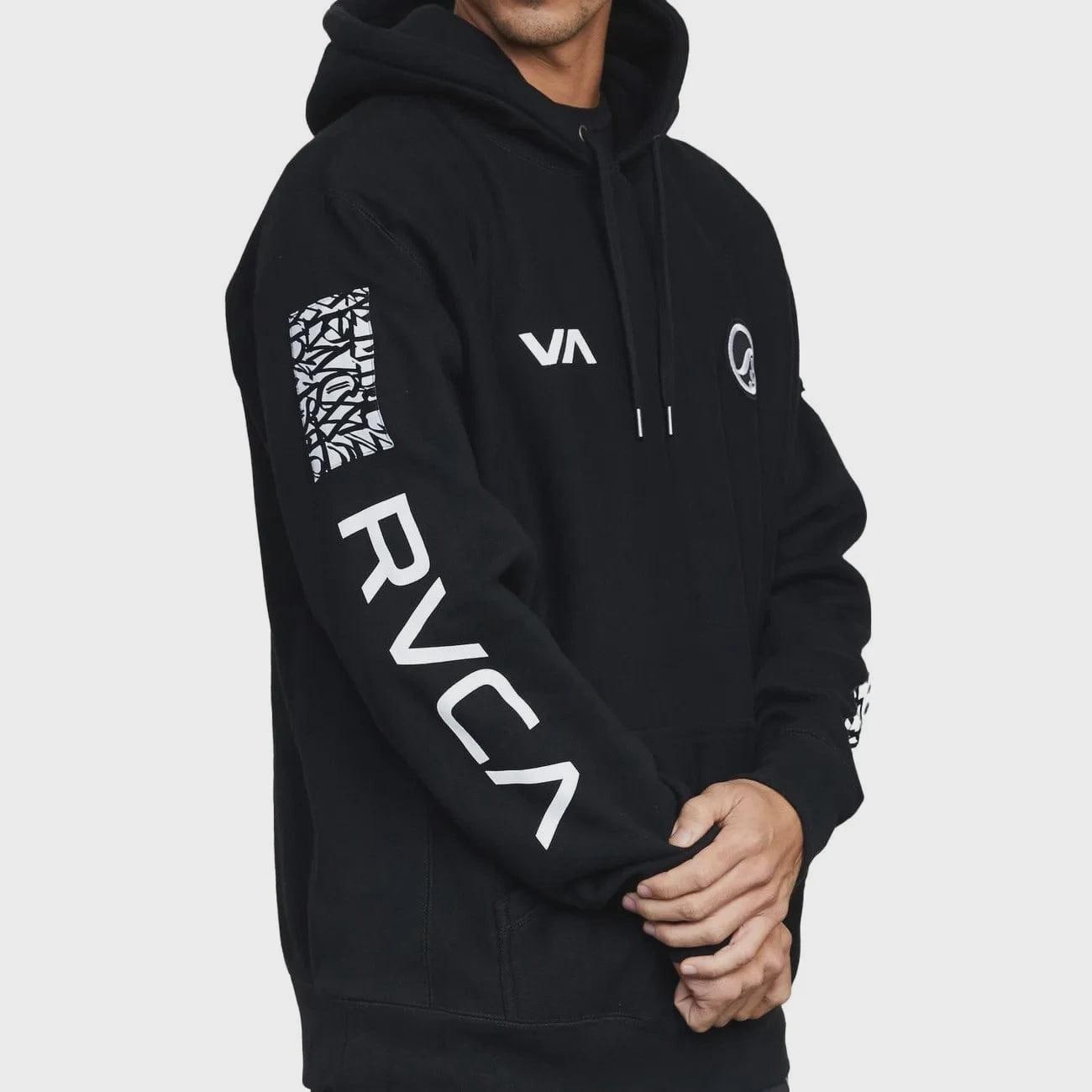 shoyoroll メンズパーカー　サイズL RVCA X Shoyoroll Defer Vaxsyr Hoodie Black | 300 GSM Fleece BJJ