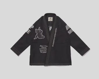 BJJ Gi Shoyoroll x Albino & Preto Batch 102 Black 450 Gsm Jiu Jitsu Kimono