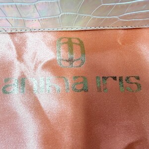 Anima Iris Zaza Hexagon Bag Iridescent Croc Leather Quiet Luxury Purse image 7