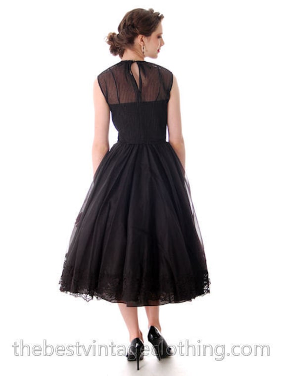 Vintage Party Dress / 1950s Evening Dress / Vinta… - image 5