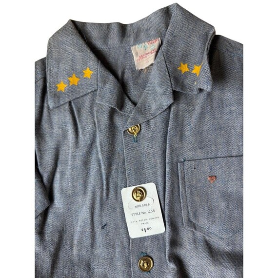 VTG Deadstock 40s Hannah Pickett Sanforized Star Collar Kids American Pickers View 3