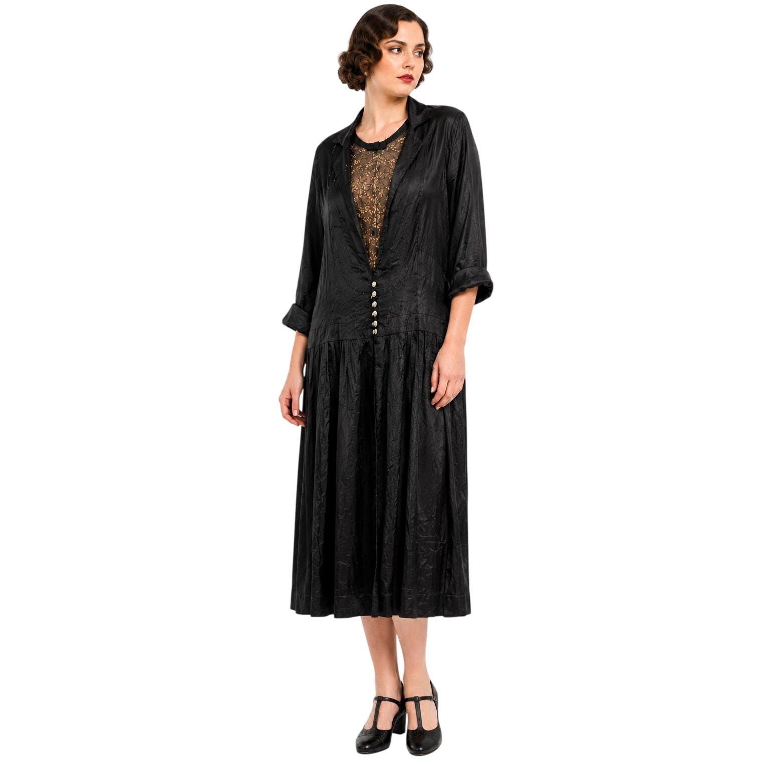 Black 20s Dress - Etsy