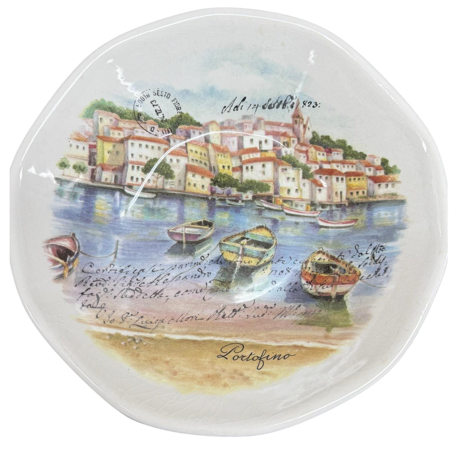 City Opificio Etico Bowl Portofino Italy Vintage Signed Stamped