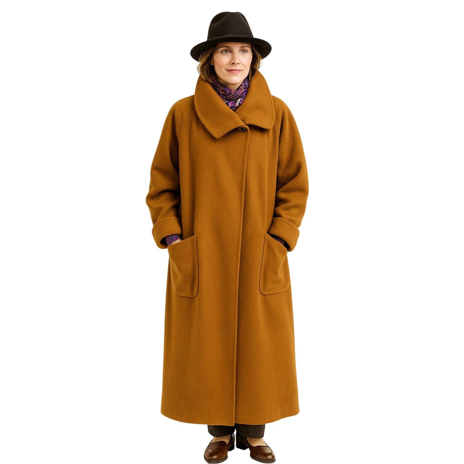 1980s VTG Christian Dior Loro Piana Lambswool Coat Patch Pockets