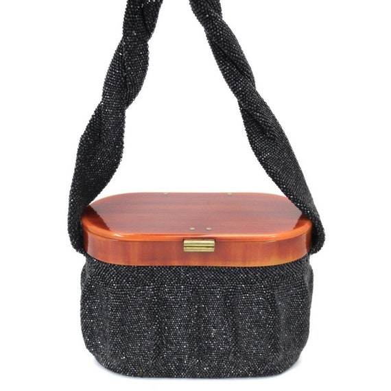 Vintage bakelite box purse - Gem