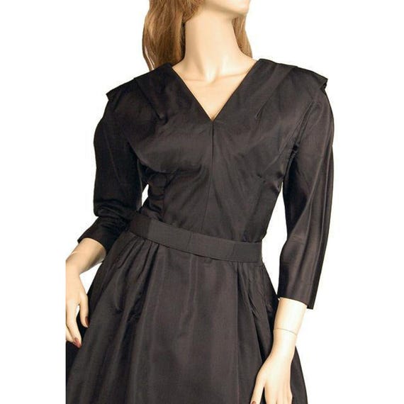 seymour silk dress Cocktail Dress, Seymour Paisin: 1950's, embroidered floral silk-satin