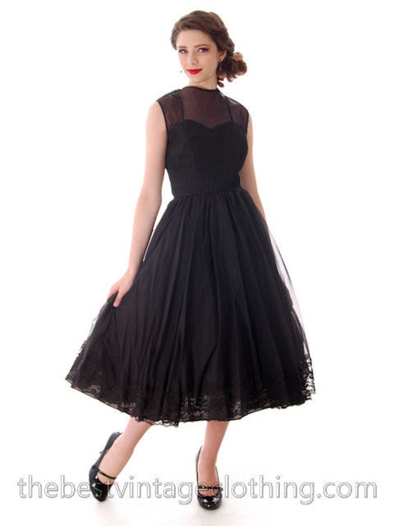 Vintage Party Dress / 1950s Evening Dress / Vinta… - image 3