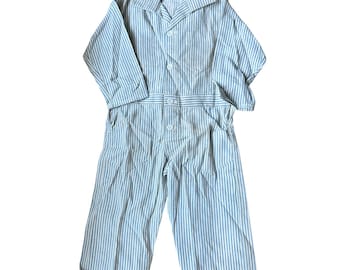 Randig overall för barn från 1940-talet, Americana, NOS 2 och 4