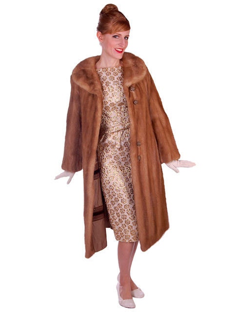 Luxury Vintage MINK Fur Coat, REAL FUR Mink Jacket, Autumn Haze